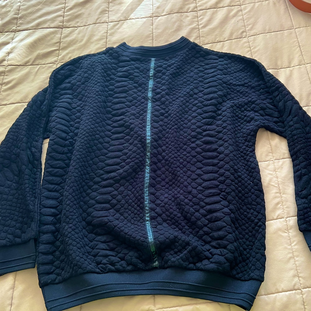 My Tribe Leather piping  Sweater - gently used